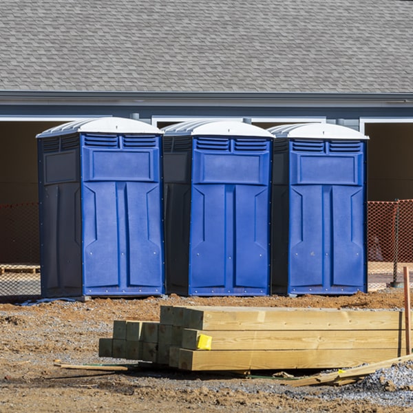 how often are the porta potties cleaned and serviced during a rental period in Ayer Massachusetts